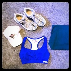 FILA sport running bra. Royal blue.